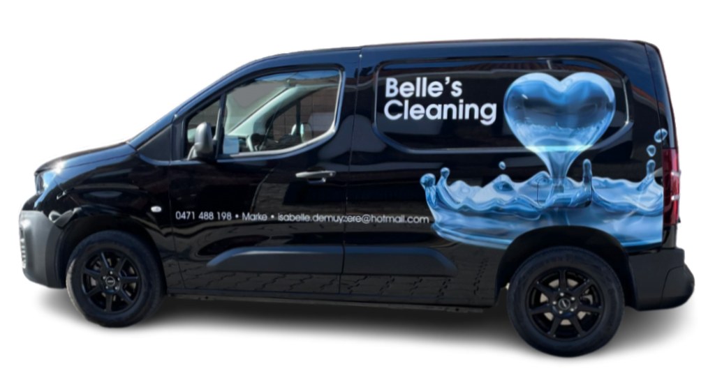 Bedrijfswagen van Belle's Cleaning